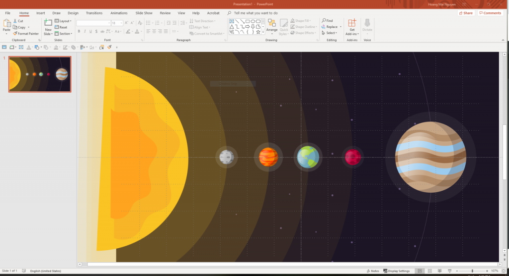 Solar system slide