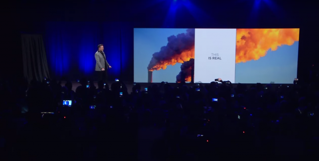 Tesla Powerwall keynote presentation's big why