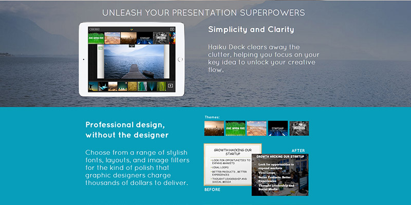 Haiku Deck - best free presentation software