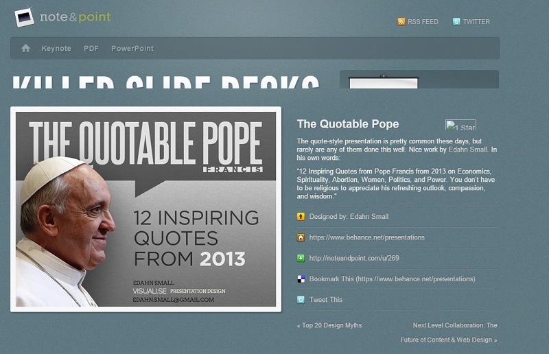 The quotable Pope