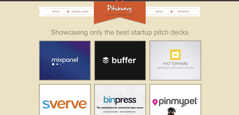 Pitchenvy - Where to find presentation inspiration