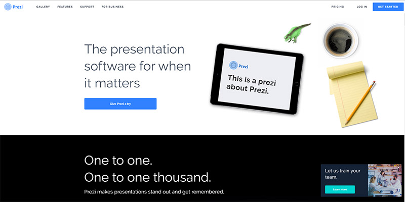 Prezi - best free presentation software