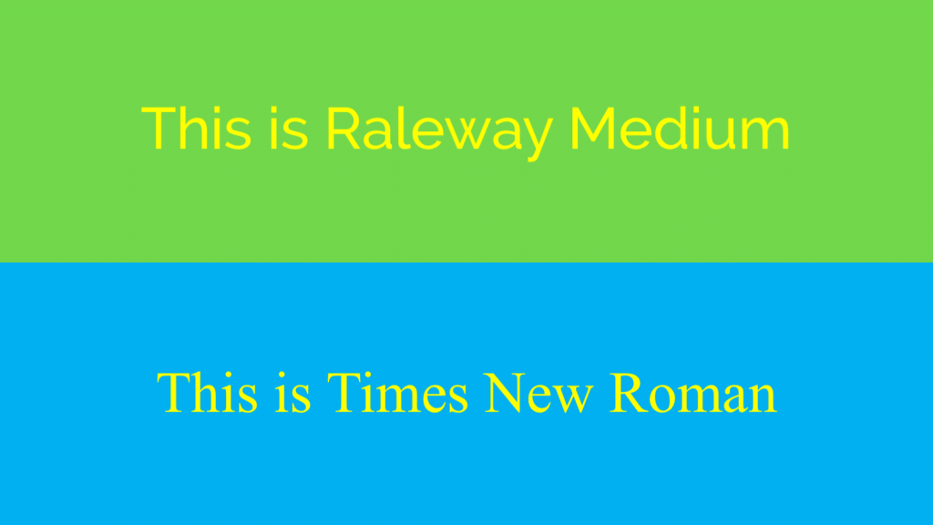 PowerPoint font embedding: Raleway vs. Times New Roman